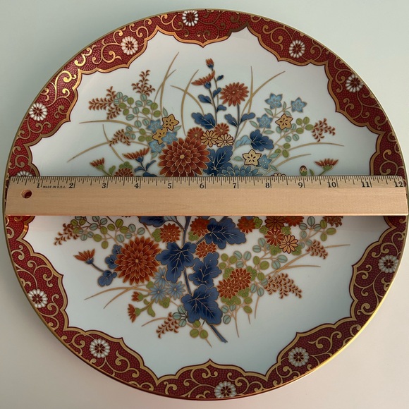 Vintage OMC Japanese Floral Plate - Picture 6 of 7